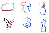 USA Tie-Dye-Shaped Rubber Bandz