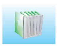 Synthetic fiber pocket filter