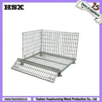 	Folded warehouse temporary storage cargo cage