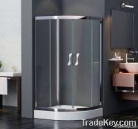 Complete Stainless Steel Frame Quadrant Shower