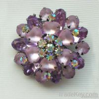 wedding invitations fashion brooch with crystal flower