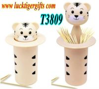 Plastic Tiger  Automatic Toothpick HolderT3809