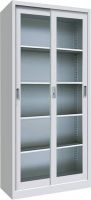 glass file cabinet