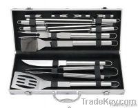 18 pcs stainless steel bbq tool set