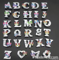 Silver bling crystal rhinestone slider Letters and numbers