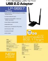 Double Antenna Wireless USB Dongle