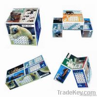 promotion folding (foldable) magic cube / puzzle cube / magic calendar
