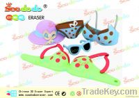Soododo 3d Glass Hat Shaped Erasers