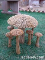 Stone Mushrooms Sculpture & Mushroom Sandstone Figurines