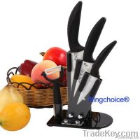 Hot sell picture printed ceramic knife with acrylic holder