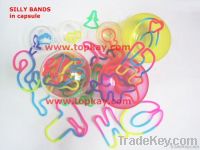 Silly bands, silicone bands, crazy bands, vending toys