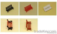 Scale Model Painted Bench Scale N