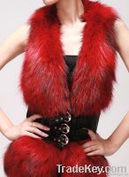 Raccoon fur / sheep skin vest