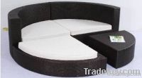 wicker furniture round sectional rattan sofa set wjk-sf-03