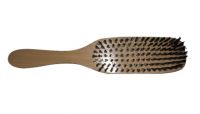 Wooden handle Bristle hair extension brush 024