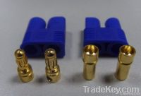EC3 banana plug with blue housing