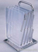 Acrylic literature rack(portable/Iron)