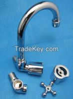 Single handle pull out kitchen faucet