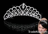 Charming women Wedding Bridal Rhinestone Crystal Hair Comb Tiara 13cm