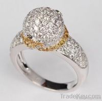 18k platinum diamond ring