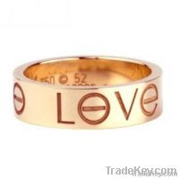 wholesale rose gold screw love wedding ring