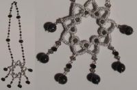 crystal &amp; stone bead necklace