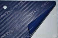 2011 TOP Quality!3D carbon fiber vinyl sticker QD1105 Blue - TR1