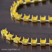 square cup chain, empty cup chain