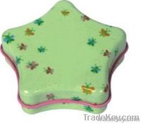 star shape gift tin box