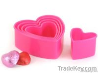 5 piece heart cookie cutter