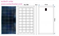 Poly 100w solar module 
