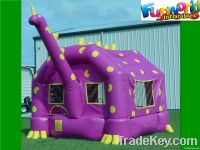 HOT Violet Unicorn Jumping Bouncer Castle