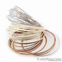 Bangles with Plating, Made of Metal, Customized Designs are Accepted