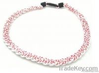 Titanium Stitch Softball Sports Necklace, Germanium