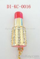 Lipstick shape fashion lipstick keychain