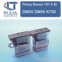 Compatible Pitney Bowes 797-0 BI DM50 DM55 K700 Blue Ink / Red Ink