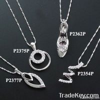 925 Sterling Silver Pendant with Rhodium Plating
