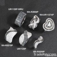 925 Sterling Silver Ring with Rhodium Plating