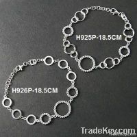925 Sterling Silver Bracelet with Rhodium Plating