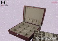 Wooden Jewelry Boxes with Double Layer&amp;Metallic Paint Organizer