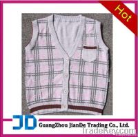 boy's knitted vest sweater with printing