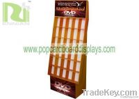 customized pop cardboard displays flooring for holding dvds