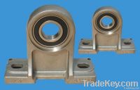 Stainless steel pillow block housing and bearing