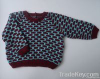 Blue And Burgundy Pullover