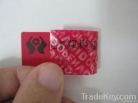 Security Void Label