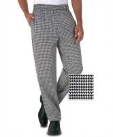 Traditional Drawstring Check Chefs Pants &Atilde