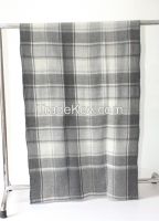 Scarf - Grey-White Squares