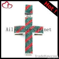 Fashion Alloy Hiphop Cross Pendant With