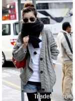 Wholesale Fashion Long Sleeve Simple Sweater Coat