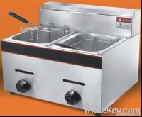 2-tank gas deep fryer